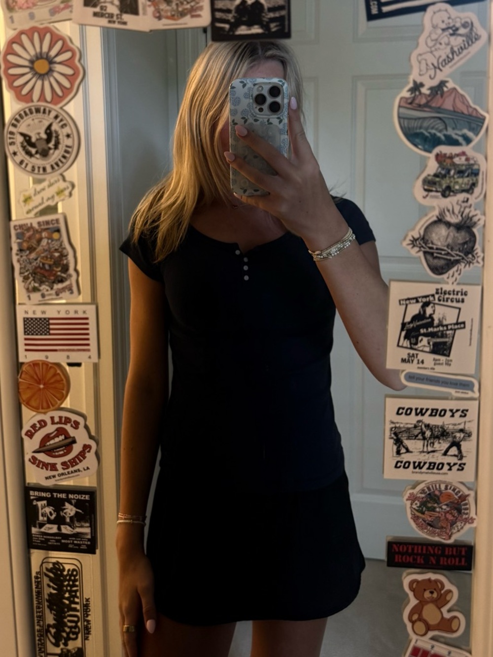 brandy navy tee